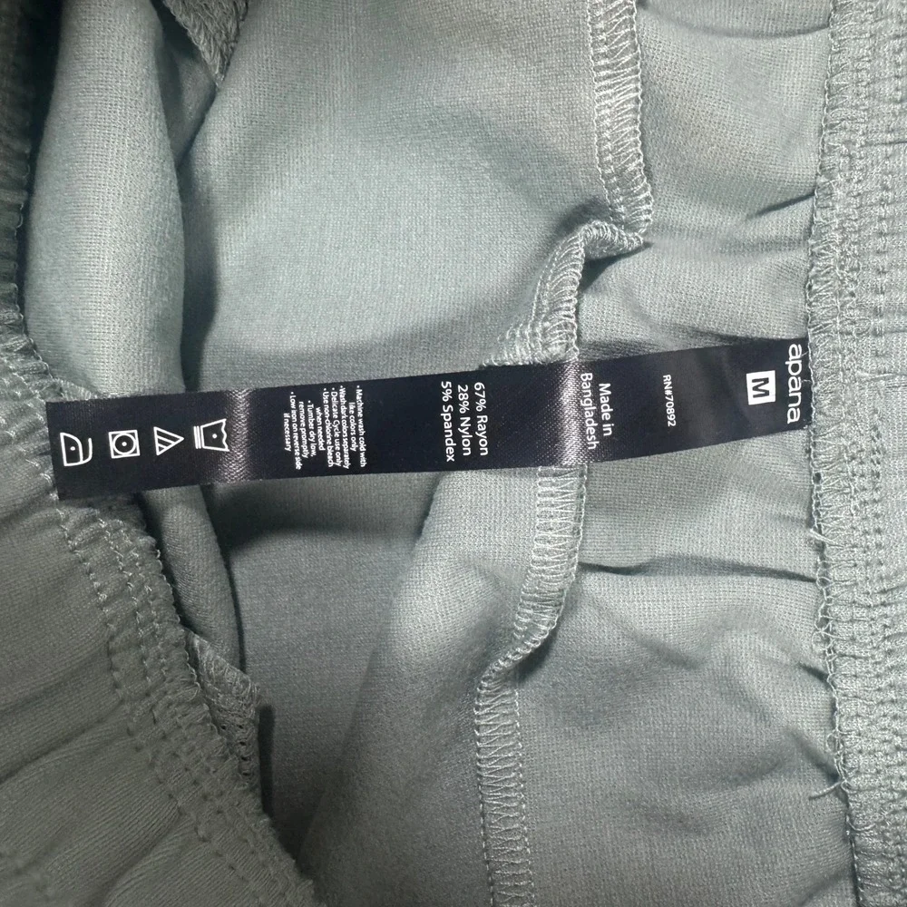 Apana Mens Slate Green Jogger Sweatpants MA1466 Activewear Pants Size M NEW